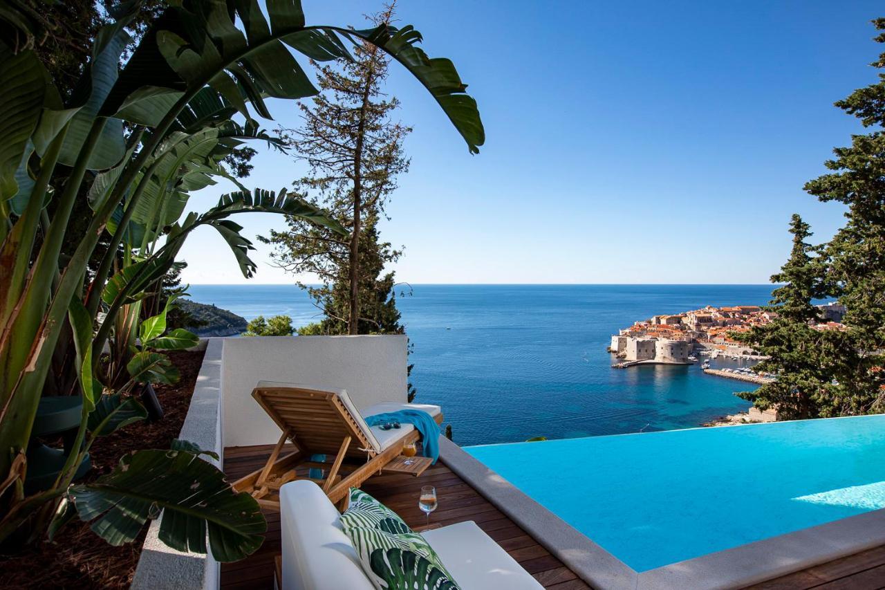 Villa T Dubrovnik - Wellness And Spa Luxury Villa With Spectacular Old Town View Eksteriør billede