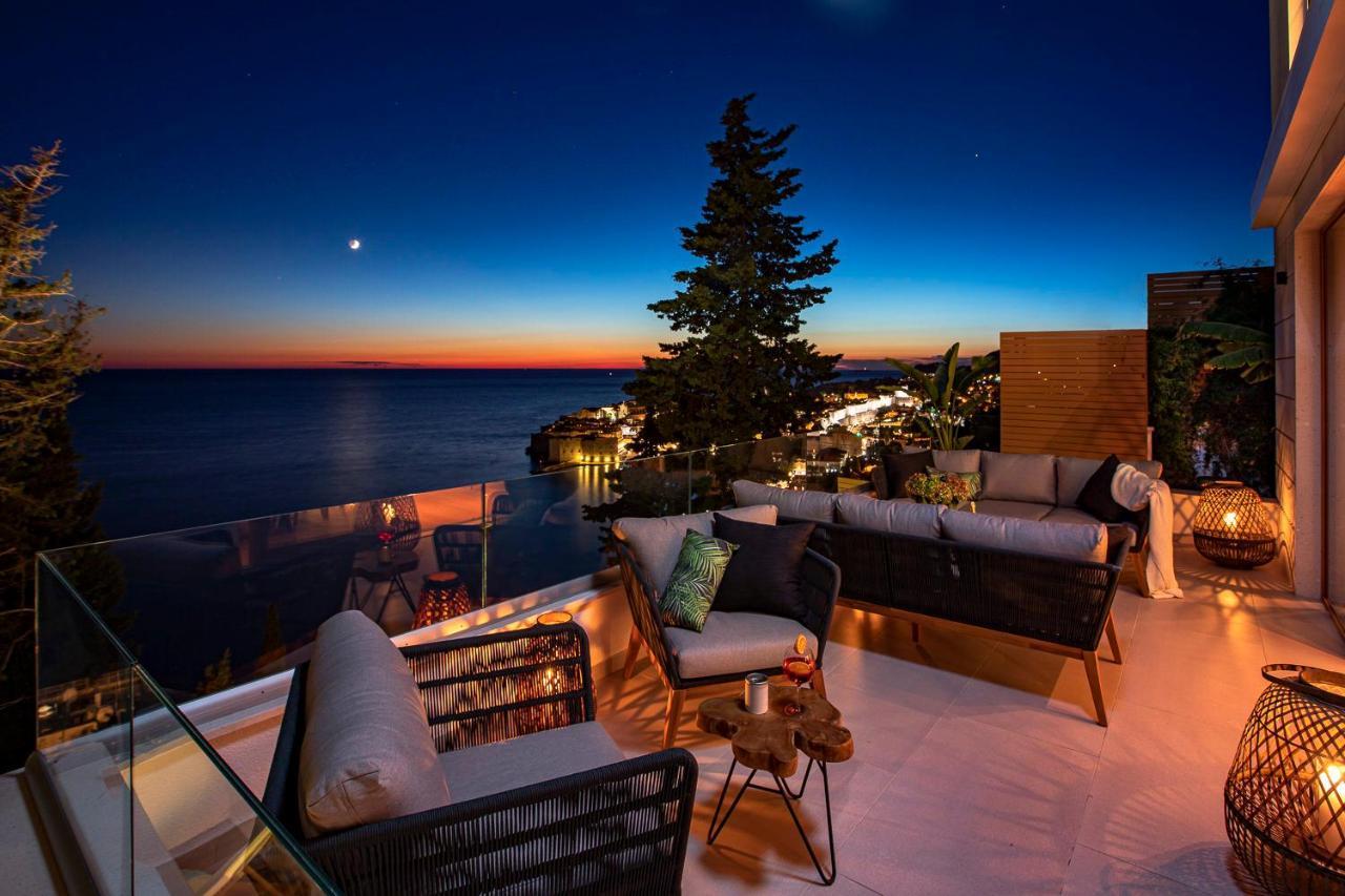 Villa T Dubrovnik - Wellness And Spa Luxury Villa With Spectacular Old Town View Eksteriør billede