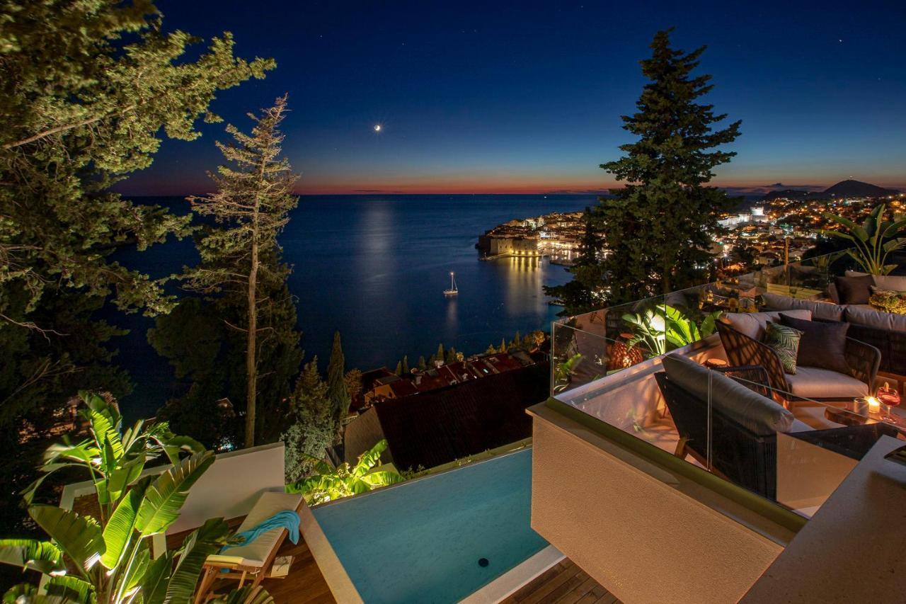 Villa T Dubrovnik - Wellness And Spa Luxury Villa With Spectacular Old Town View Eksteriør billede